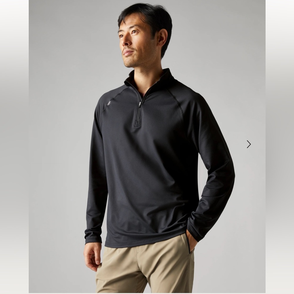 Rhône Session 1/4 Zip XL Deep Teal Performance Pullover